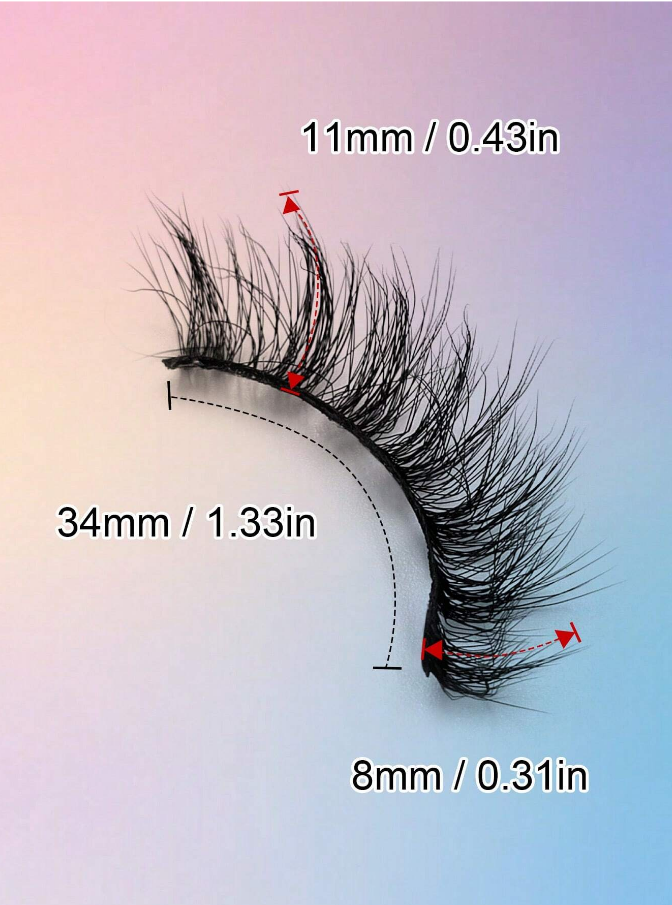 7pairs 11mm Natural Soft False Eyelashes